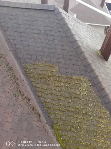 Крыша до-после чистки